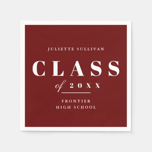 Minimale typeafstudeerpartij servet (Voorkant)