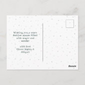 Minimale Typewriter Vrolijk en Heldere Photo Tree Briefkaart (Achterkant)