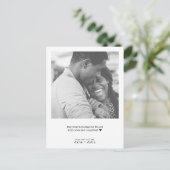 Minimale Typewriter Vrolijke Kerstfoto Feestdagenkaart (Staand voorkant)