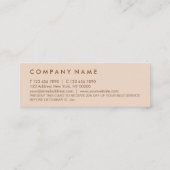 Minimale typische kleine pastel-minikaart mini visitekaartje (Achterkant)