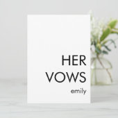 Minimale typografie Aangepast elke kleur die haar  Kaart (Staand voorkant)