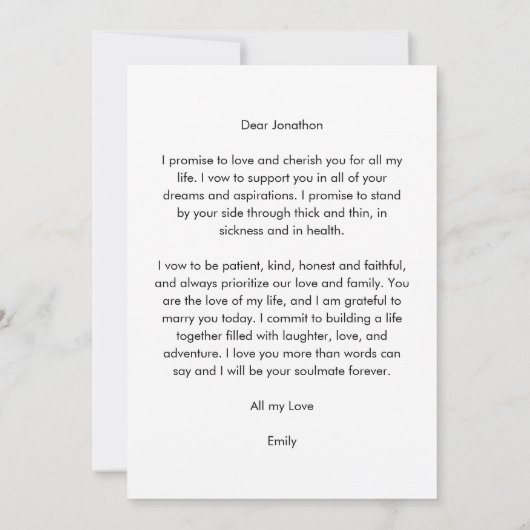 Minimale typografie Aangepast elke kleur die haar  Kaart (Achterkant)