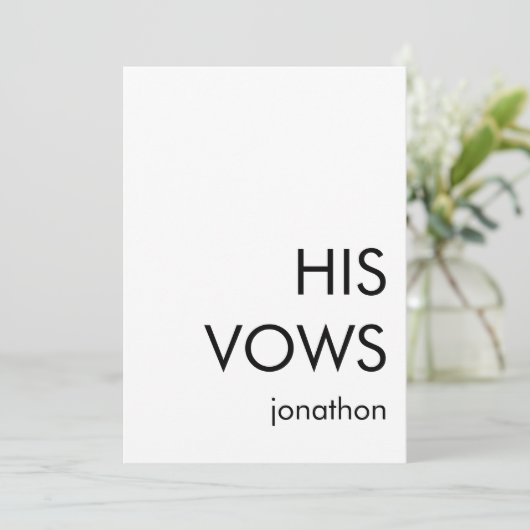 Minimale typografie Aangepast elke kleur zijn stem Kaart (Staand voorkant)