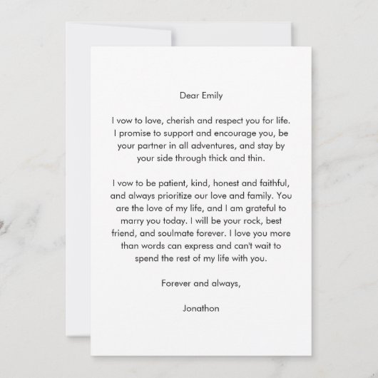 Minimale typografie Aangepast elke kleur zijn stem Kaart (Achterkant)