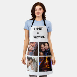 Minimale Typografie Aangepaste Collage Foto Schort