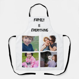 Minimale Typografie Aangepaste Collage Foto Schort