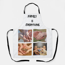 Minimale Typografie Aangepaste Collage Foto Schort