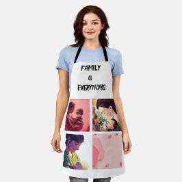 Minimale Typografie Aangepaste Collage Foto Schort