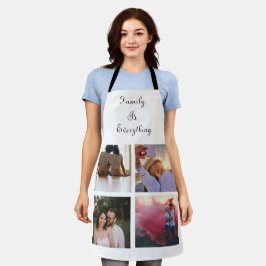 Minimale Typografie Aangepaste Collage Foto Schort