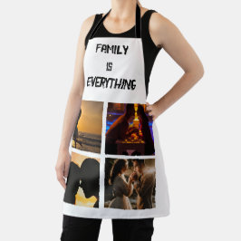 Minimale Typografie Aangepaste Collage Foto Schort