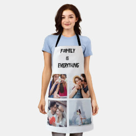 Minimale Typografie Aangepaste Collage Foto Schort