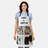 Minimale Typografie Aangepaste Collage Foto Schort (Gedragen)