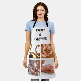 Minimale Typografie Aangepaste Collage Foto Schort