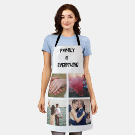 Minimale Typografie Aangepaste Collage Foto Schort