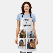 Minimale Typografie Aangepaste Collage Foto Schort (Gedragen)