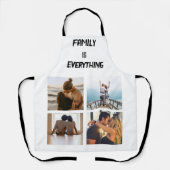 Minimale Typografie Aangepaste Collage Foto Schort (Voorkant)