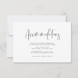 Minimale Typografie Accommodaties Behuizing Kaart