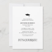 Minimale typografie & afstudeerfoto kaart (Achterkant)