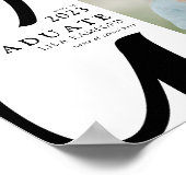 Minimale Typografie Afstuderen Foto Afstuderen Poster (Hoek)