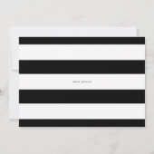 Minimale Typografie Black en White Photo Save The Date (Achterkant)