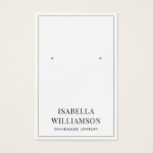 Minimale Typografie Border Visitekaartje (Voorkant)