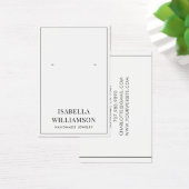 Minimale Typografie Border Visitekaartje (Bureau)