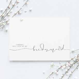 Minimale Typografie Editable Colors Bridesmaid