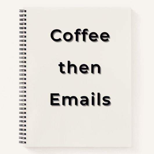 Minimale typografie esthetisch notitieboek journaa (Voorkant)