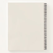 Minimale typografie esthetisch notitieboek journaa (Achterkant)