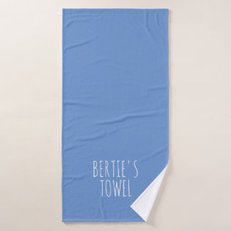 Minimale Typografie Gepersonaliseerd Pet Bath Towe Badhanddoek
