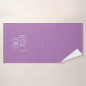 Minimale Typografie Gepersonaliseerd Pet Bath Towe Badhanddoek (Badhanddoek)
