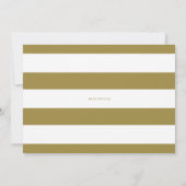 Minimale Typografie Gold Photo Save the Date (Achterkant)