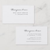 Minimale Typografie Handgeschreven Crew-naam. Naut Visitekaartje (Voorkant / Achterkant)