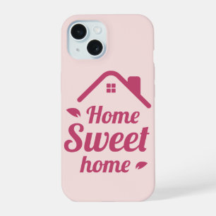 Minimale typografie Minimale telefoonhoes home s iPhone 15 Case