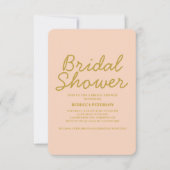 Minimale typografie Modern Vrijgezellenfeest Kaart (Voorkant)