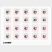 Minimale typografie moderne patriottische sticker (Vel)