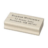 Minimale typografie Naam & Achternaam Retouradres Rubberstempel (Stempel)