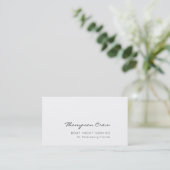 Minimale typografie Nautical Sailing Crew Name Visitekaartje (Staand voorkant)