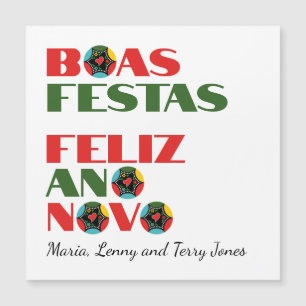 Minimale Typografie Portugees Kerstgroeten