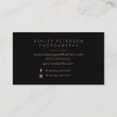 Minimale typografie premade logo visitekaartje (Achterkant)