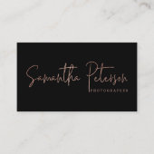 Minimale typografie premade logo visitekaartje (Voorkant)