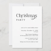 Minimale Typografie Retro Kerstfeest Kaart (Voorkant)
