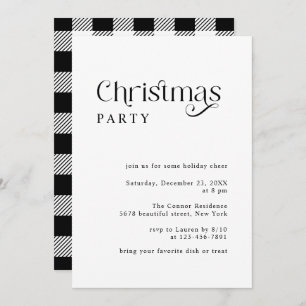 Minimale Typografie Retro Kerstfeest Kaart