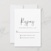 Minimale typografie RSVP kaartje (Voorkant)