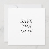 Minimale typografie save the date (Voorkant)