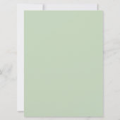 Minimale typografie schone moderne bruiloft kaart (Achterkant)