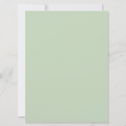 Minimale Typografie Schoon Modern Bruiloft Kaart (Achterkant)