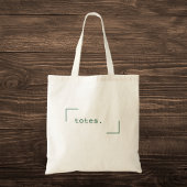Minimale typografie tote bag