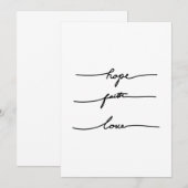 Minimale typografie van de sticker van de prijsopg kaart (Voorkant / Achterkant)