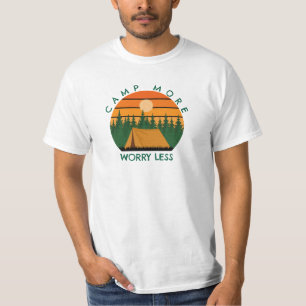 Minimale typografie vet kamperen / outdoor T-shirt